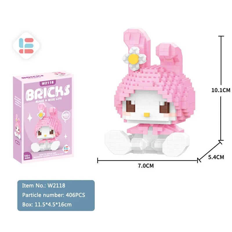 Kello Kitty Building Blocks