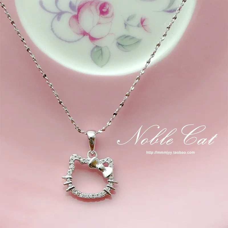 Hello Kitty Necklace, Ring, & Earring